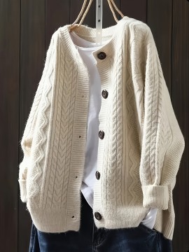 Stylish Long-Sleeve Sweater Jacket for All Seasons