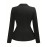 Plus Size, Women's Plus Size Tailored Black Suit Jacket - Elegant Lapel Collar Blazer Coat, Structured Notch Jacket for,, Weddings & Professional Attire, Wrinkle-Resistant Classic Fit (Machine Washable)